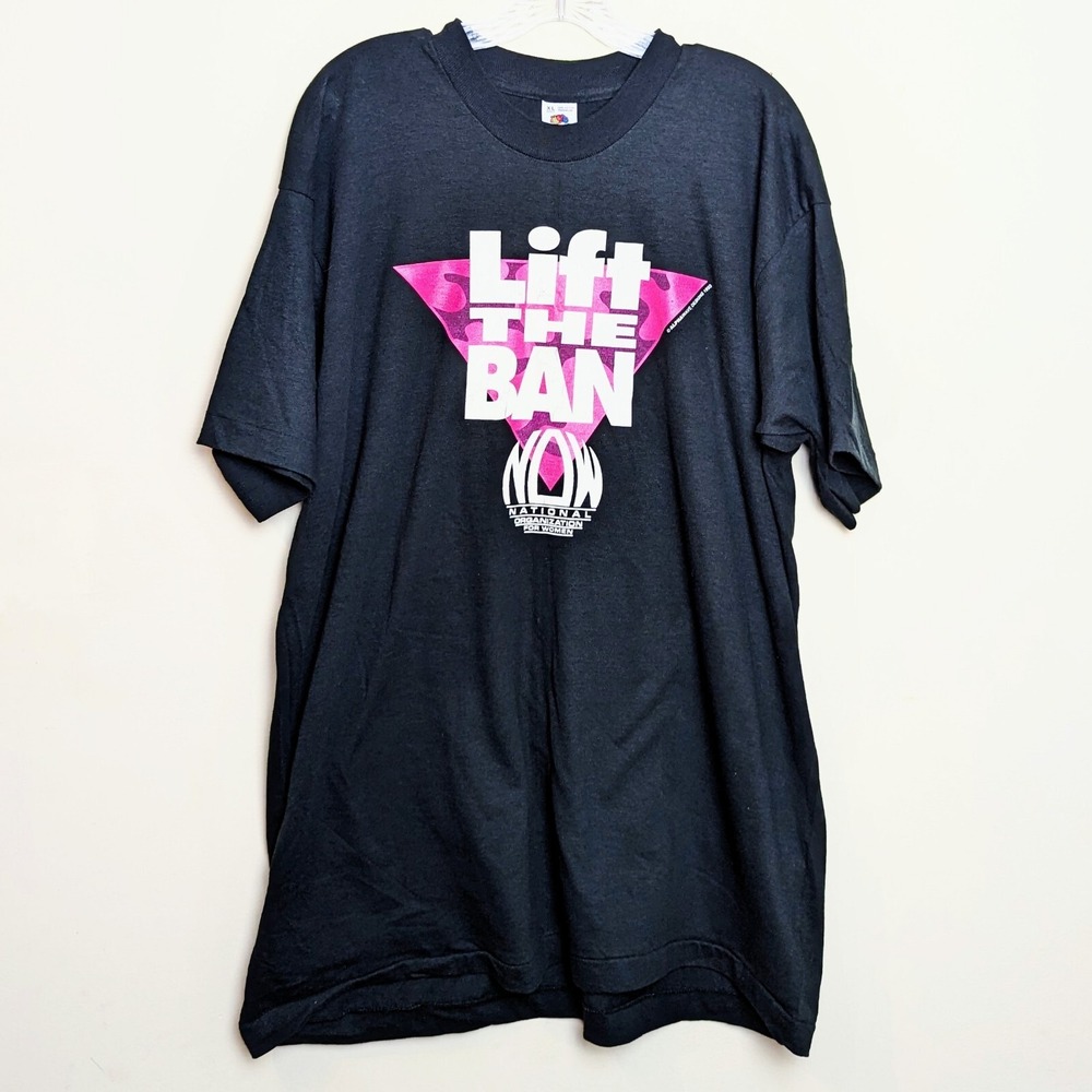VTG Lift The Ban‎ Gay Rights March 1993 Natl Organization Women Single Stitch XL